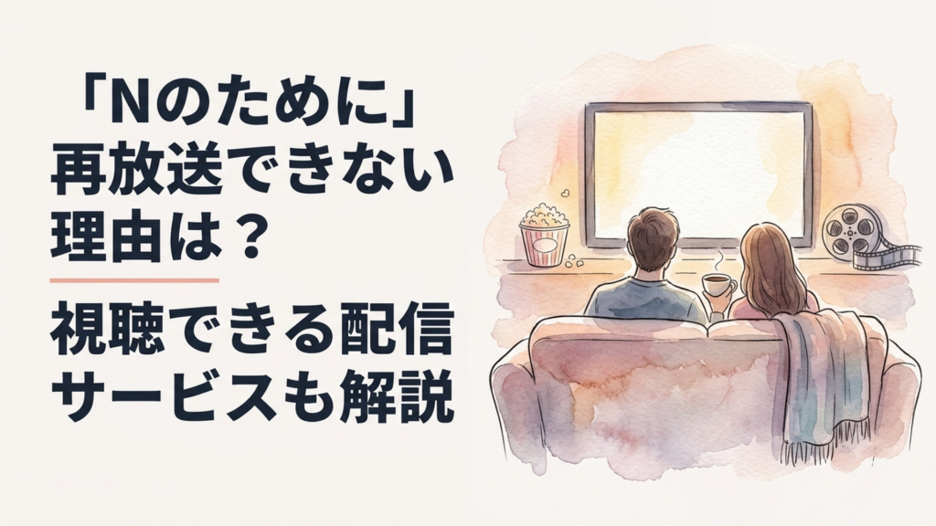 「Nのために」のイメージを想起させるドラマ視聴シーン