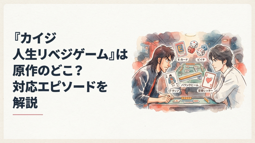 藤原竜也演じるカイジと亀梨和也演じる兵藤和也が5つのゲームを前に対峙する緊迫した場面